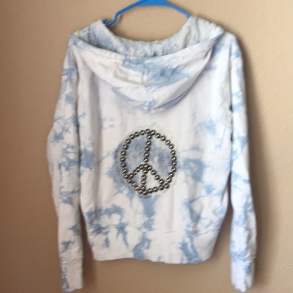 TWISTED HEART Tops - Twisted Heart Tie  Dye PEACE Hoodie